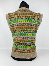 Load image into Gallery viewer, Original 1940s Fair Isle Pullover in Autumnal Shades - Bust 34&quot;
