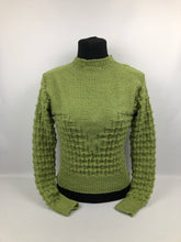 Load image into Gallery viewer, Reproduction 1930s Green Jumper - B35 38
