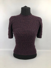 Load image into Gallery viewer, 1940s Reproduction Patterned Knit in Pure Wool - bust 32&quot; 33&quot;
