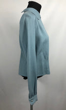 Load image into Gallery viewer, Original 1940s CC41 Blue Wool Blouse by Etam- B36 38
