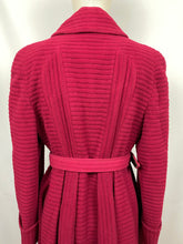 Load image into Gallery viewer, Original 1940s Double Breasted Burgundy Red Belted Coat by Barnett-Hutton - Bust 36 37 38
