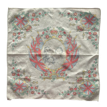 Load image into Gallery viewer, Original 1930&#39;s King George VI&#39;s Souvenir Hankie in Soft Cotton with Elizabeth and Flags
