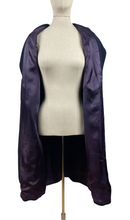 Load image into Gallery viewer, Original 1930s Navy Wool Coat with Beautiful Deco Buttons - Bust 34 36
