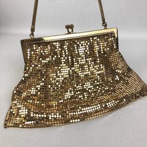 1940s 1950s Gold Mesh Bag with Matching Coin Purse