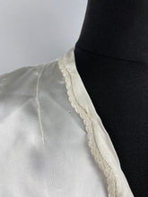 Load image into Gallery viewer, Original 1930&#39;s Satin and Net Dickie Blouse - Bust 32 33 34
