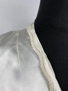 Original 1930's Satin and Net Dickie Blouse - Bust 32 33 34