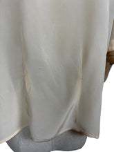 Load image into Gallery viewer, Original 1940&#39;s Cream Rayon Blouse with Embroidery - Make Do and Mend - Bust 40 42
