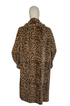 Load image into Gallery viewer, Original 1940’s Fabulous Faux Fur Leopard Print Coat by Jancourt Model - Bust 36 38 40 42
