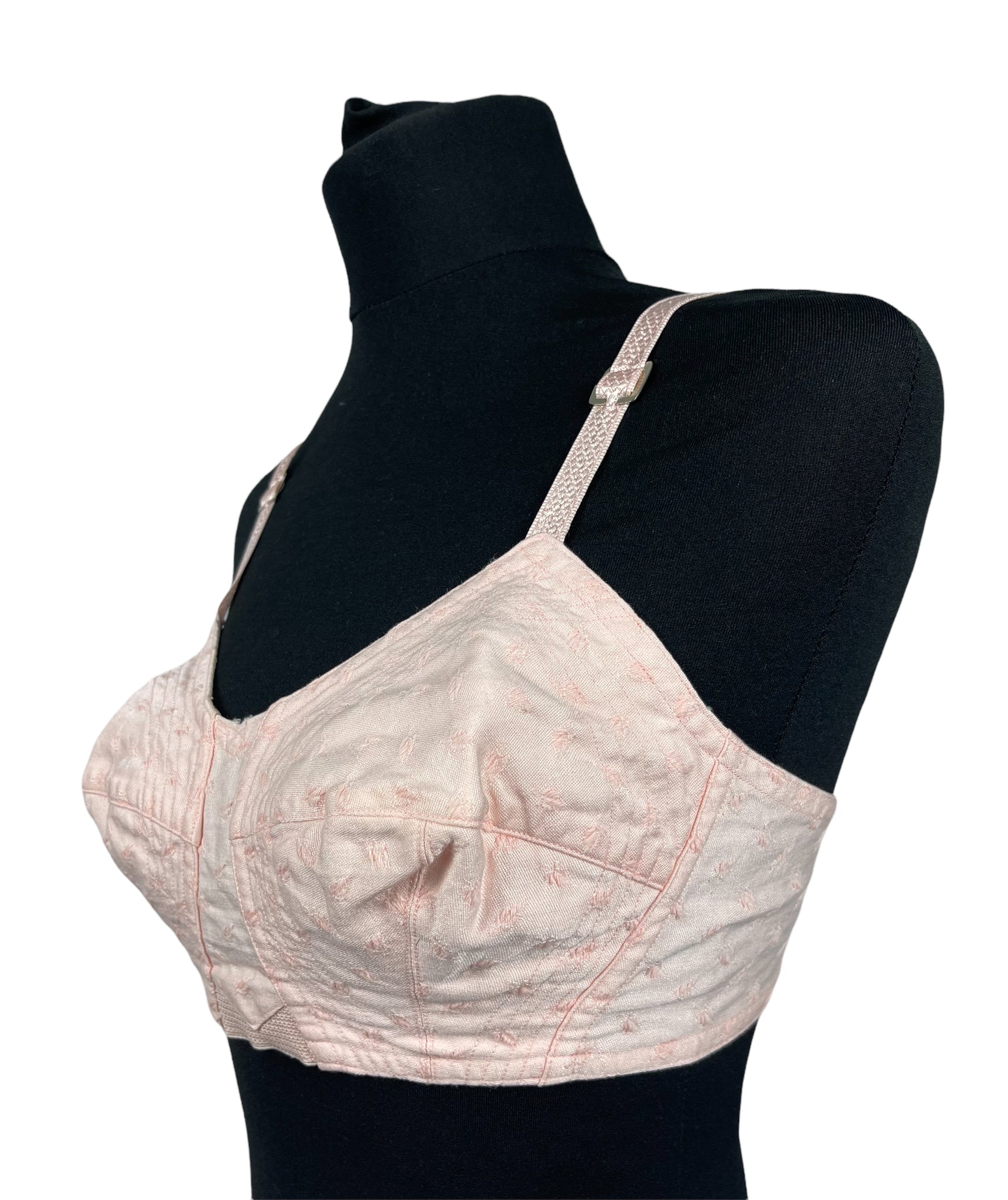 Original 1940's 1950's Pink Cotton Bra - Bust 35 36 – 1940s Style For You