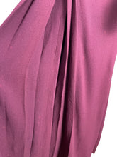 Load image into Gallery viewer, Original 1940&#39;s Burgundy Satin Backed Crepe Sequined Evening Dress with Tie Belt by Crompton Perry - Bust 38 40 42
