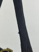 Load image into Gallery viewer, Original 1940s 1950s Dark Navy Blue Corde Bag with Gold Tone Clasp
