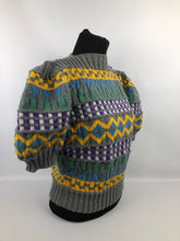 Load image into Gallery viewer, 1940s Reproduction Fair Isle Jumper for a 40 42 Bust
