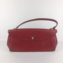 Load image into Gallery viewer, 1950s Cherry Red Hand Bag with Gold Coloured Clasp by Eros

