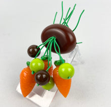 Load image into Gallery viewer, Fabulous Luxulite Carrot Brooch in Autumnal Brown, Green and Orange
