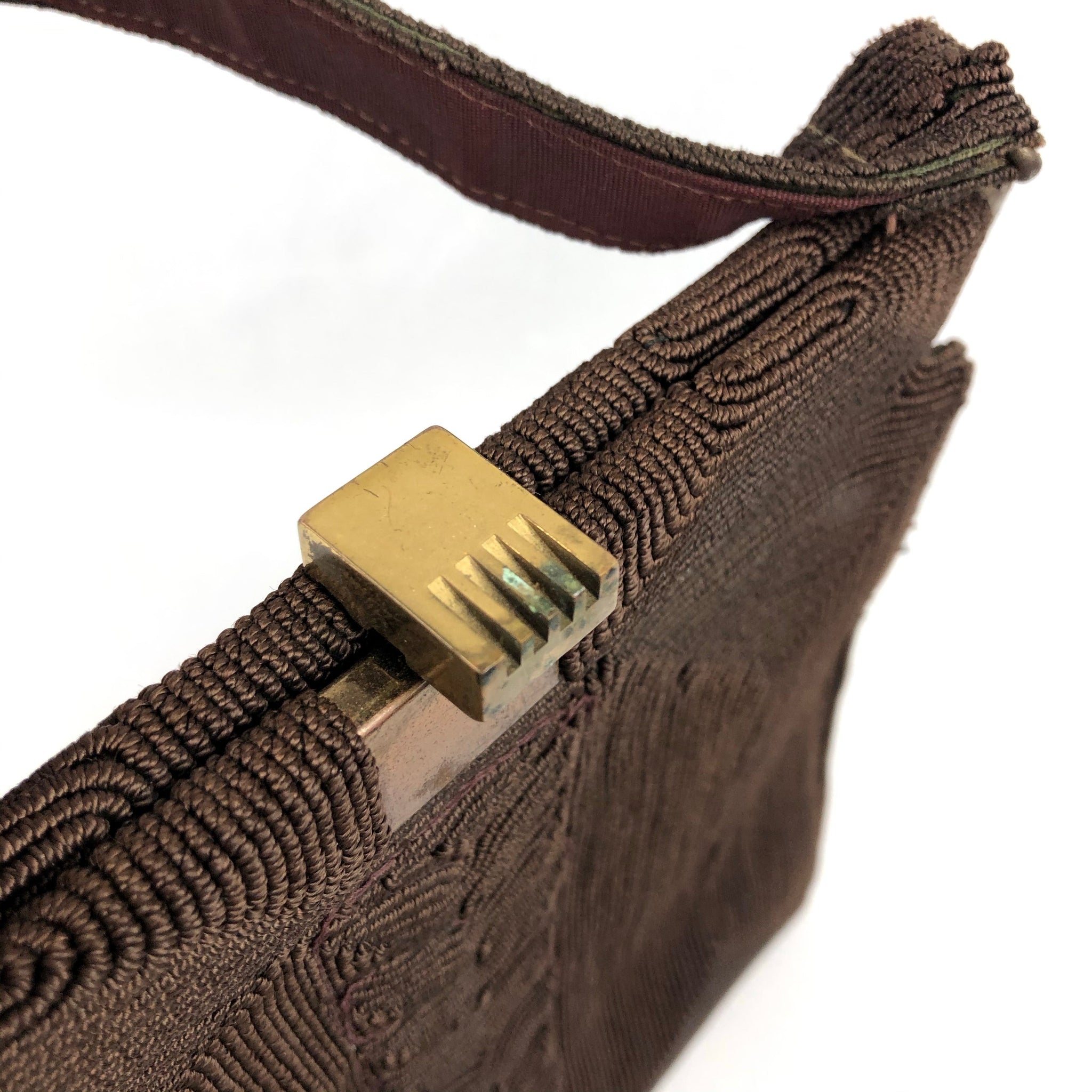 Original 1940's Corde Style Bag in Warm Chocolate Brown