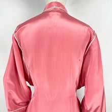 Load image into Gallery viewer, Original 1940s 1950s Pretty Pink and White Voluptuous Peggy Page Dressing Gown - Fabulous Robe - Bust 44 46
