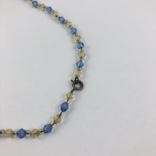 Load image into Gallery viewer, 1940s Blue and White Glass Necklace
