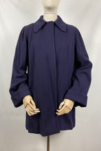 Load image into Gallery viewer, Original 1940s Navy Blue Swing Jacket - Bust 38 40 42
