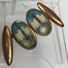 Load image into Gallery viewer, 1940s 1950s Blackpool Souvenir Cufflinks
