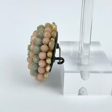 Load image into Gallery viewer, Original 1930&#39;s 1940&#39;s Pastel Pink and Blue Brooch With Faux Pearl Tips
