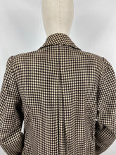 Load image into Gallery viewer, Original 1930s 1940s Brown and Cream Houndstooth Check Three Way Coat - Bust 38 40 42
