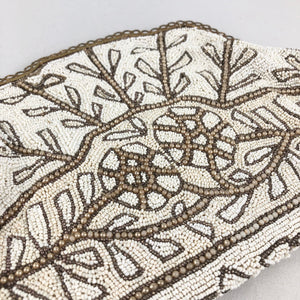 1940s 1950s French Evening Bag with Beautiful Beading