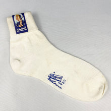 Load image into Gallery viewer, Original 1930s 1940s British Made Cream Cotton Rayon Socks - St Margaret by Corah&#39;s of Leicester
