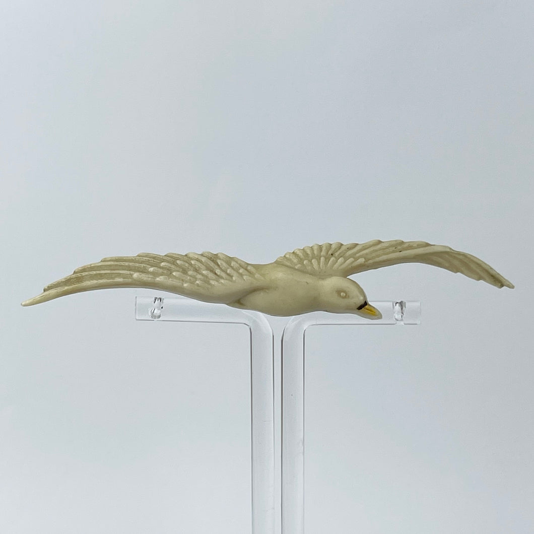 Large Plastic Seagull in Flight Brooch