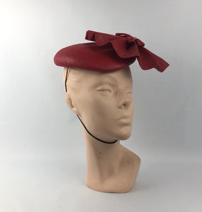 Vintage Jack McConnell Red Straw Hat