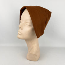 Load image into Gallery viewer, Original 1940&#39;s 1950&#39;s Warm Chocolate Brown Felt Dutch Bonnet - Neat Little Hat

