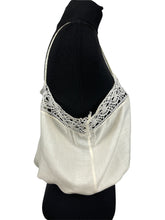 Load image into Gallery viewer, Original 1920s Silk Chemise with Pretty Crochet Lace Border - Bust 34
