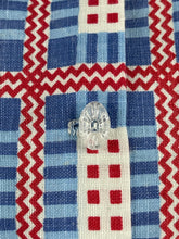 Load image into Gallery viewer, 1940s Reproduction Blouse in Red, White and Blue Check - Bust 35 36 37
