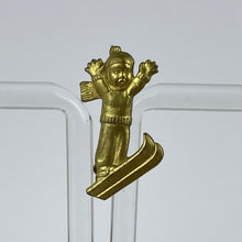 Load image into Gallery viewer, Original 1940&#39;s Novelty Brooch of A Child Skiing
