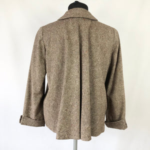 1940s Cropped Swing Jacket Made From Scottish Tweed B34