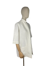 Load image into Gallery viewer, Original 1930&#39;s Marshall &amp; Snelgrove Crisp White Linen Jacket - Bust 34 36 38 40 *
