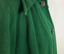 Load image into Gallery viewer, 1940s Kelly Green Wool Overcoat - B44
