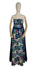 Load image into Gallery viewer, Exceptionally Beautiful Original 1950&#39;s Silk Evening Gown with Satin Lined Drapes - Bust 30
