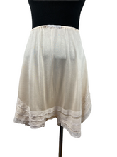 Load image into Gallery viewer, Original Duo of 1920&#39;s French Knickers in Black and Cream Celanese with Lace Ruffle Trim - Waist 26 28
