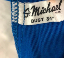 Load image into Gallery viewer, 1950s Vibrant Blue St Michael Swimsuit - B34

