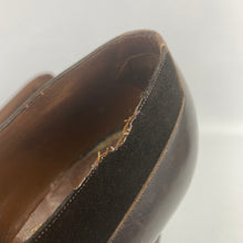 Load image into Gallery viewer, Wounded But Wearable Original 1930s Brown Leather and Suede Lace Up Shoes - Uk Size 6
