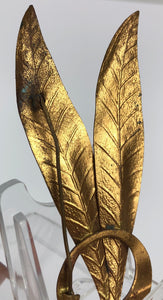 Vintage 1930s Double Feather Autumnal Brooch