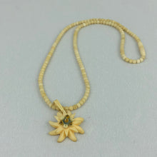 Load image into Gallery viewer, Vintage 1930s 1940s Carved Edelweiss Necklace
