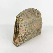 Load image into Gallery viewer, Utterly Exceptional 1920&#39;s 1930&#39;s Lame Bag with Chinese Dragons and Butterflies
