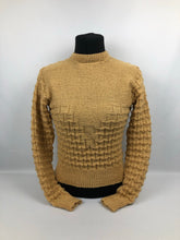 Load image into Gallery viewer, Reproduction 1930s Butterscotch Jumper - B35 38

