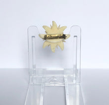 Load image into Gallery viewer, Vintage Carved Edelweiss Tourist Brooch
