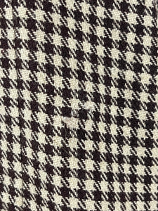 Original 1930s 1940s Brown and Cream Houndstooth Check Three Way Coat - Bust 38 40 42
