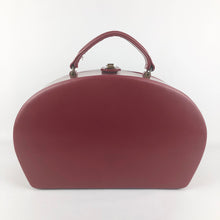 Load image into Gallery viewer, Original 1950s Red Faux Leather Vanity Case - Fabulous Box Bag
