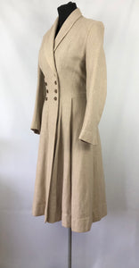 Original 1940s Double Breasted Fit and Flair Princess Coat - Bust 36 38