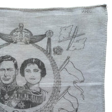 Load image into Gallery viewer, Original 1930&#39;s King George VI&#39;s Souvenir Hankie in Soft Cotton
