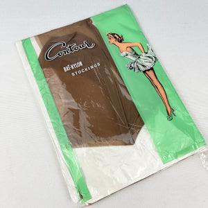 Original 1950's Contour Bri-Nylon Stockings Deadstock in Original Packing *